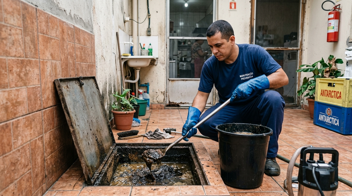 Limpeza de Caixa de Gordura perto de mim em Gravataí‑RS